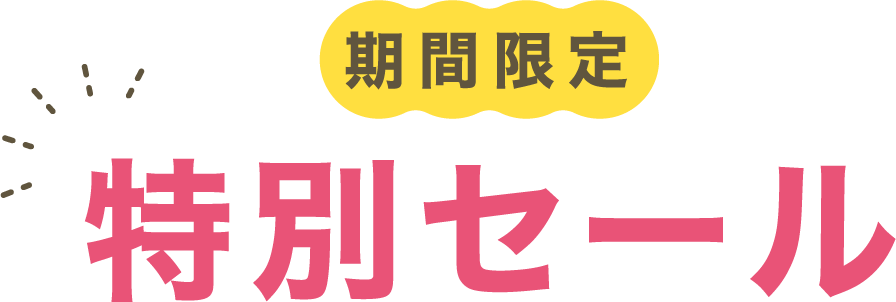 期間限定特別セール